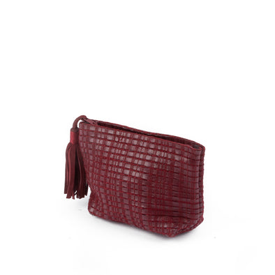 Weaved Leather Coin Purse