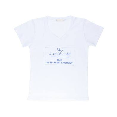 Rue YSL Women's V-Neck T Shirt